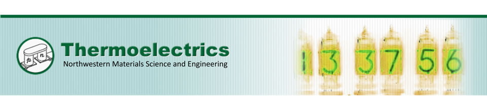 Thermoelectrics - Northwestern Materials Science